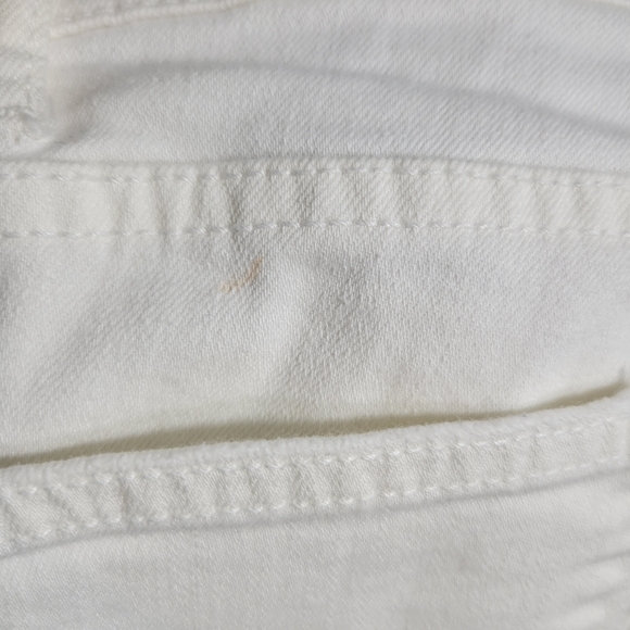 ZARA WOMAN white distressed mid rise skinny jeans casual summer essential - Picture 11 of 11